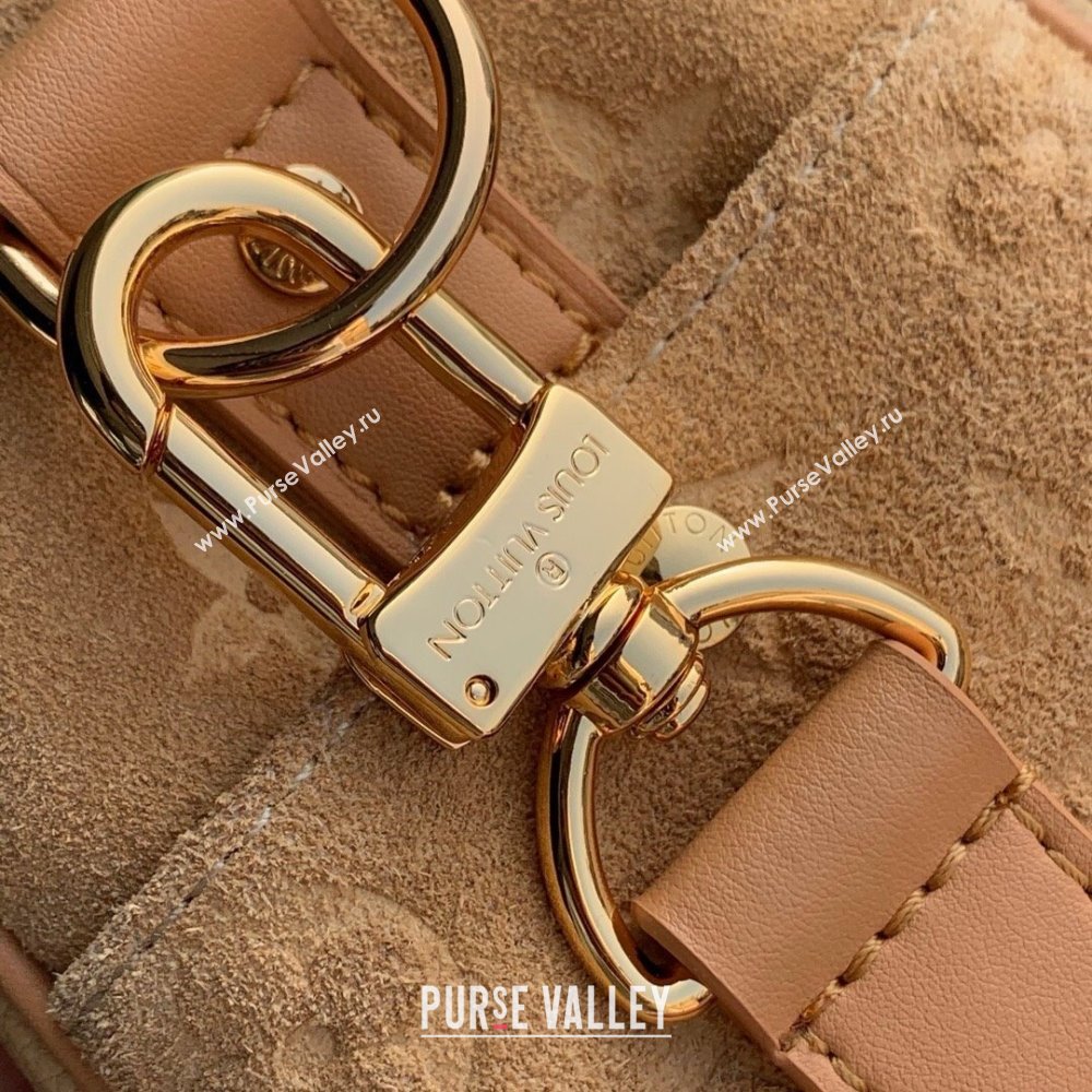 Louis Vuitton Keepall Bandouliere 25 Bag in Beige Cowhide Leather and Monogram Canvas M12627 2025 (K-25011415)