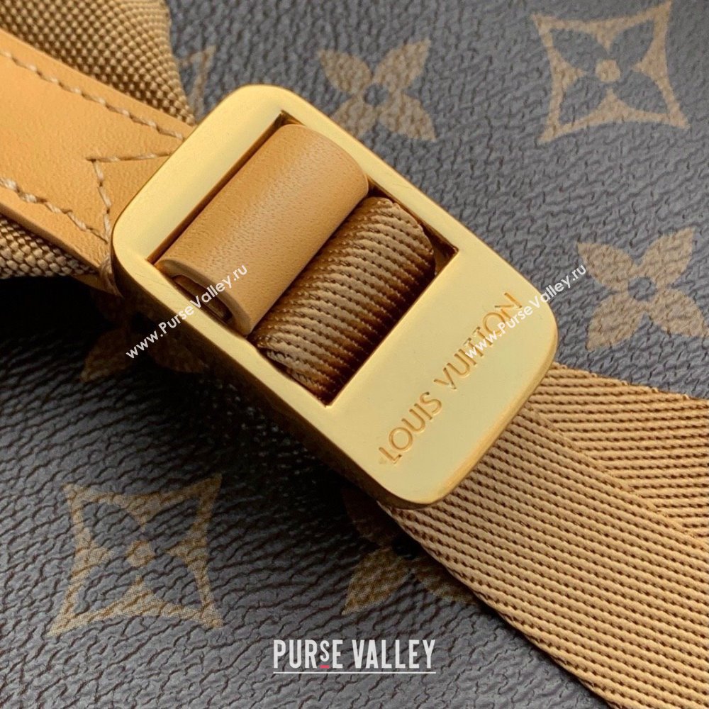 Louis Vuitton Outdoor Backpack in Beige Cowhide Leather and Monogram Canvas M12624 2025 (K-25011416)