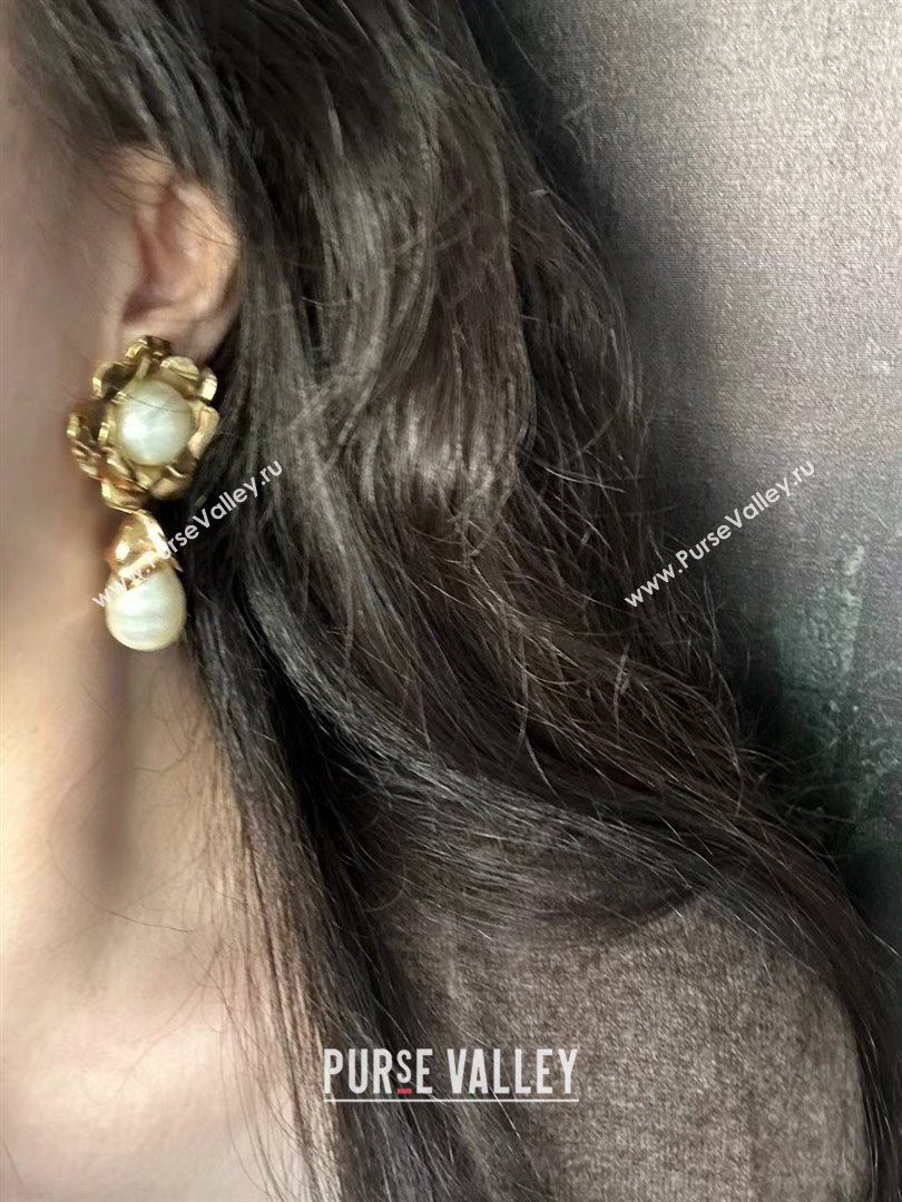 Saint Laurent Bloom Clip-on Earrings S110426 2024 (YF-24110426)