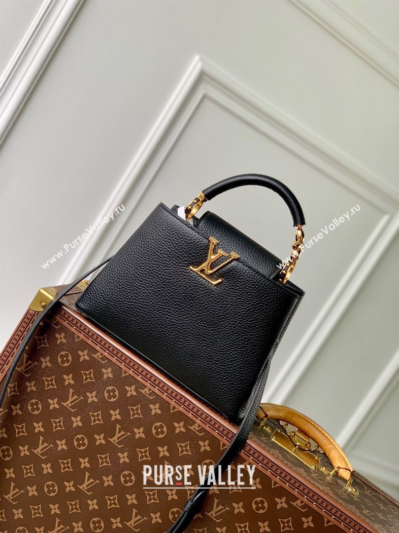 Louis Vuitton Capucines BB Bag in Taurillon Leather M23943 Black 2024 (K-24090912)