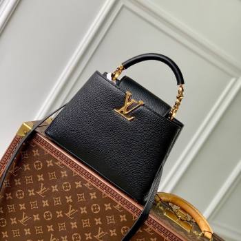 Louis Vuitton Capucines BB Bag in Taurillon Leather M23943 Black 2024 (K-24090912)