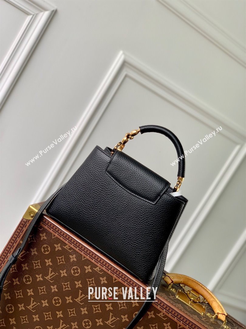 Louis Vuitton Capucines BB Bag in Taurillon Leather M23943 Black 2024 (K-24090912)