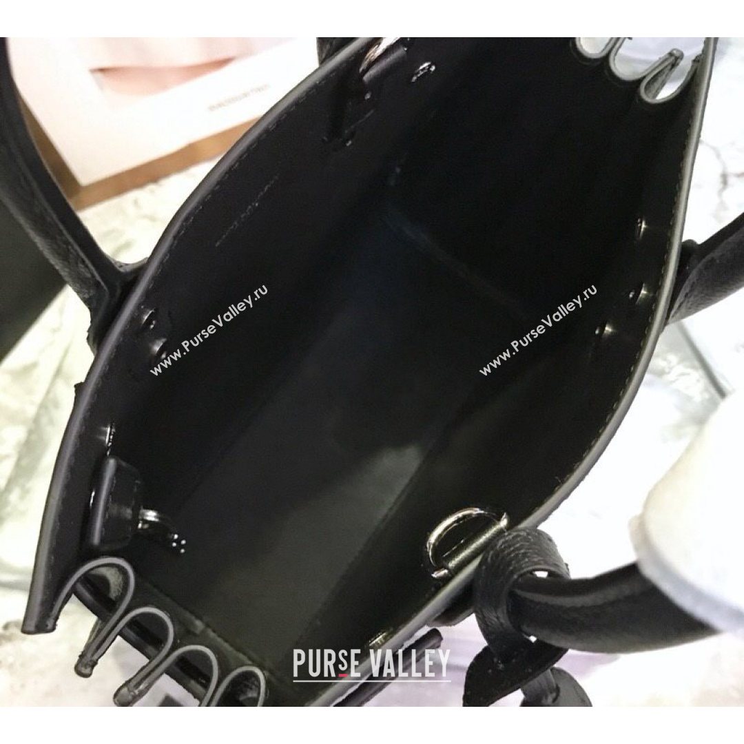 Saint Laurent Classic Nano Sac De Jour Bag in Grained Calfskin Black 2021 (YID-210825056)