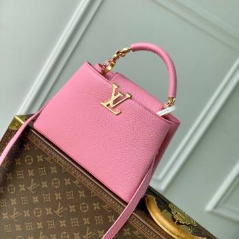 Louis Vuitton Capucines BB Bag in Taurillon Leather M23943 Pink 2024 (K-24091402)