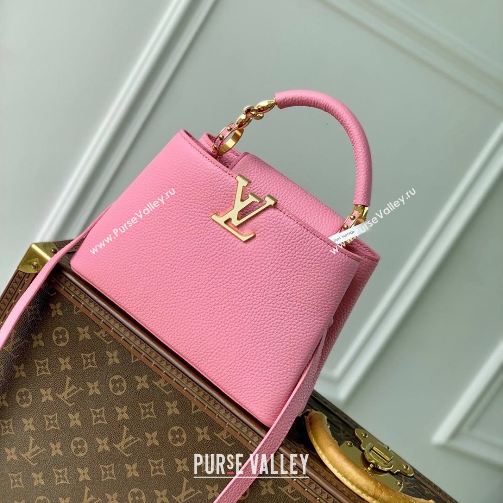 Louis Vuitton Capucines BB Bag in Taurillon Leather M23943 Pink 2024 (K-24091402)