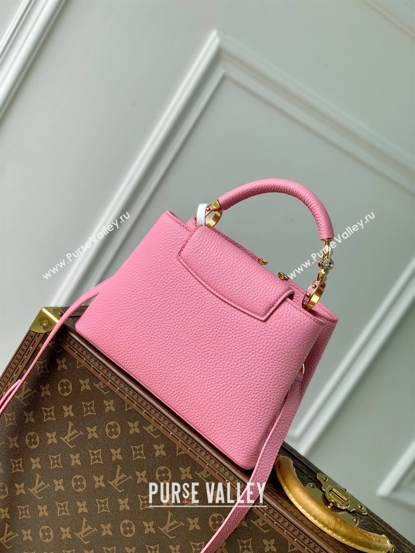 Louis Vuitton Capucines BB Bag in Taurillon Leather M23943 Pink 2024 (K-24091402)