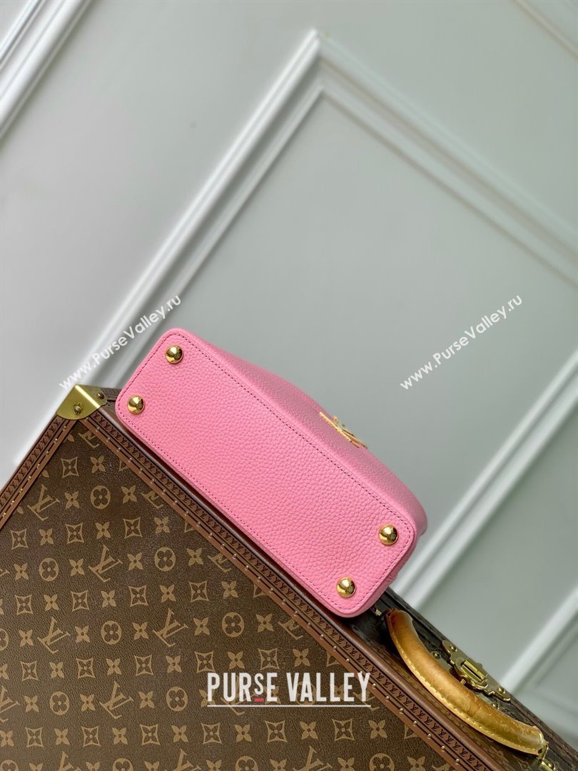 Louis Vuitton Capucines BB Bag in Taurillon Leather M23943 Pink 2024 (K-24091402)