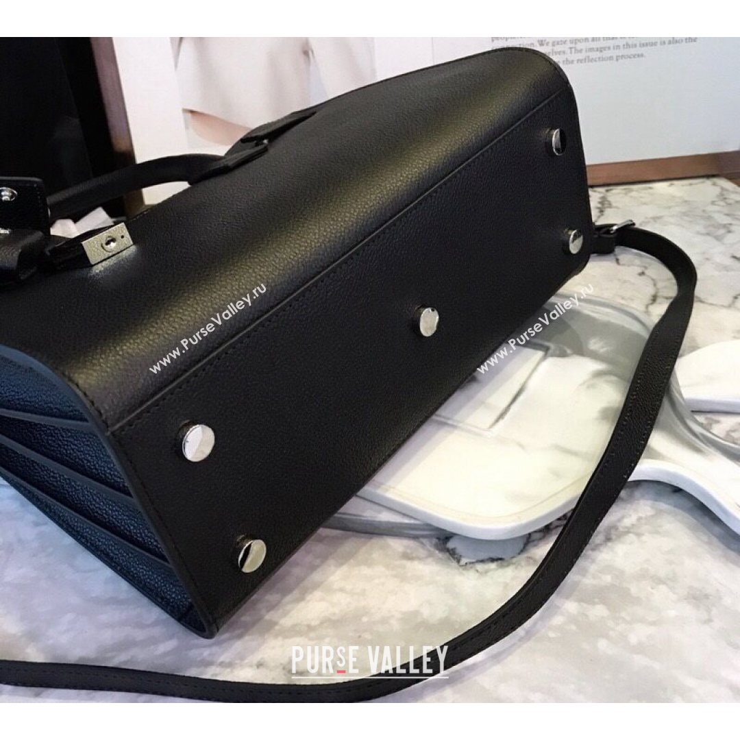 Saint Laurent Classic Baby Sac De Jour Bag in Grained Calfskin Black 2021 (YID-210825057)