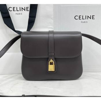 Celine Medium Tabou Shoulder Bag in Smooth Calfskin Dark Grey 2021 196583 (BL-21090406)