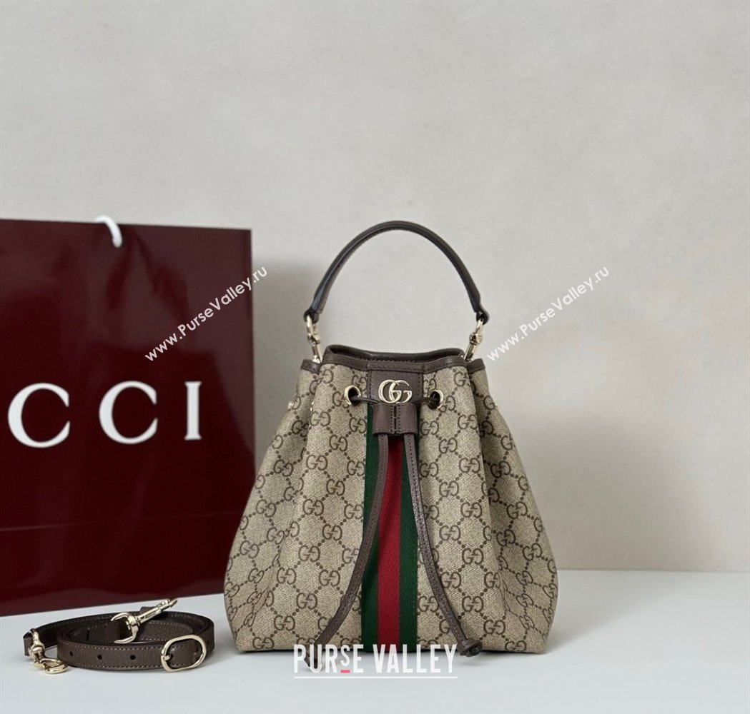 Gucci Ophidia GG Canvas Small Bucket Bag 2025 841313 (DLH-250808003)