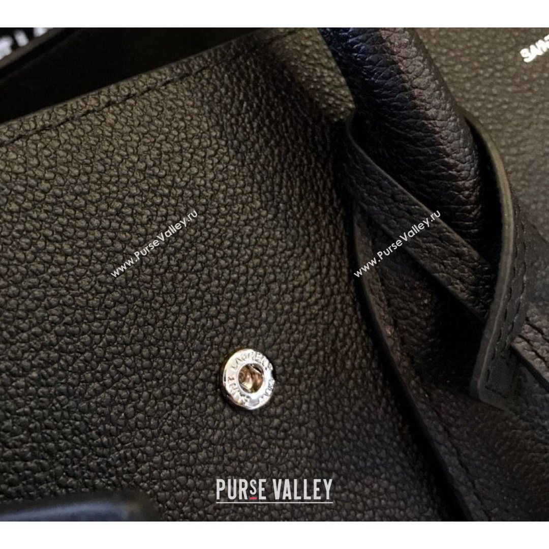 Saint Laurent Classic Small Sac De Jour Bag in Grained Calfskin Black 2021 (YID-210825058)