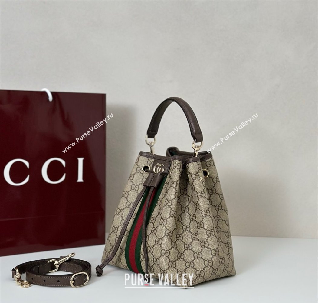 Gucci Ophidia GG Canvas Small Bucket Bag 2025 841313 (DLH-250808003)