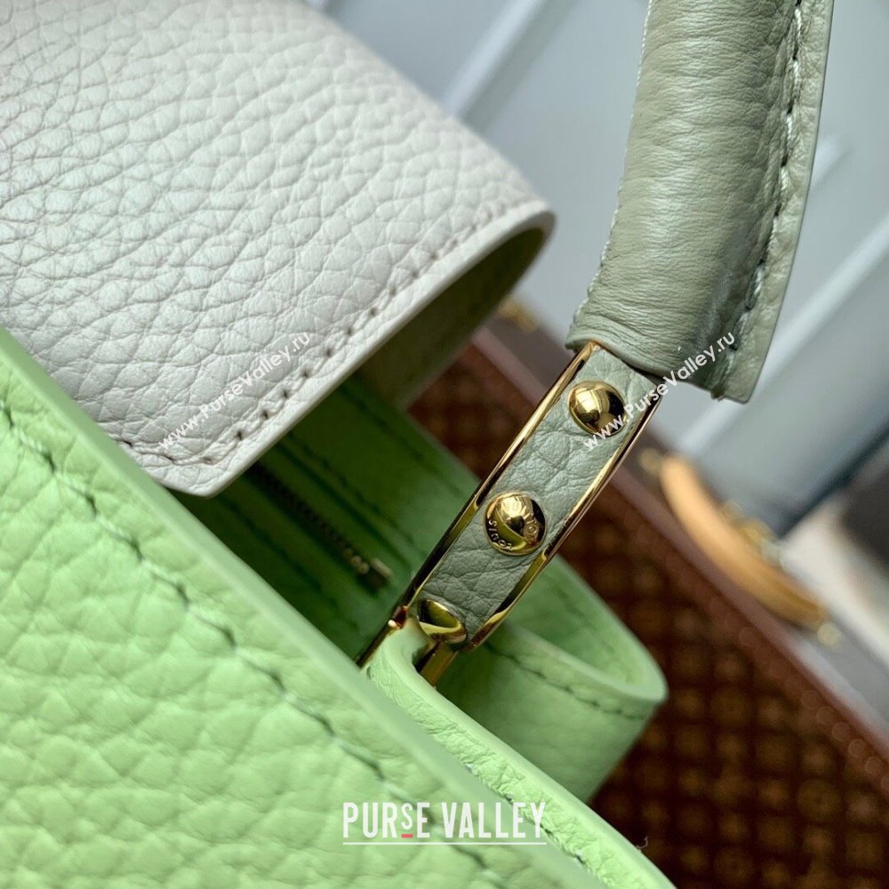 Louis Vuitton Capucines Mini Bag in Taurillon Leather M21689 Green 2024 (K-24091403)