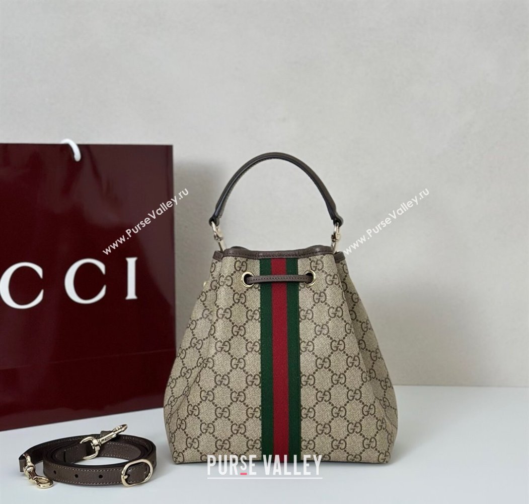 Gucci Ophidia GG Canvas Small Bucket Bag 2025 841313 (DLH-250808003)