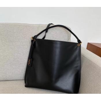 Saint Laurent Tag Hobo Bag in Smooth Calfslin 635266 Black 2021 (YD-210820059)