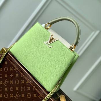 Louis Vuitton Capucines BB Bag in Taurillon Leather M21689 Green 2024 (K-24091404)