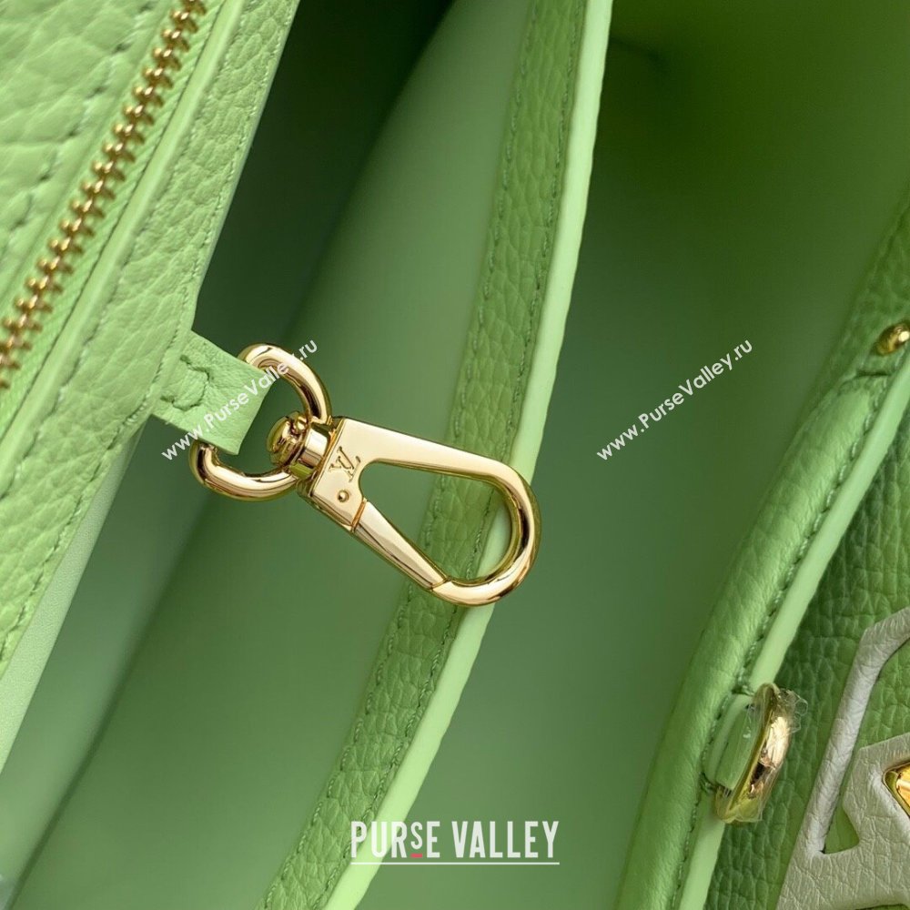 Louis Vuitton Capucines BB Bag in Taurillon Leather M21689 Green 2024 (K-24091404)