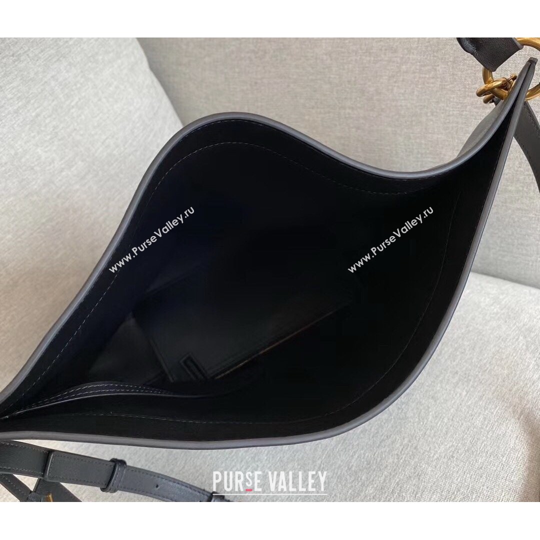 Saint Laurent Tag Hobo Bag in Smooth Calfslin 635266 Black 2021 (YD-210820059)