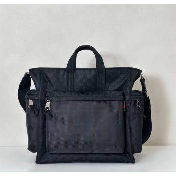 Gucci Mens Nexus GG Nylon large tote bag Black 2025 ‎818962 (DLH-250808005)