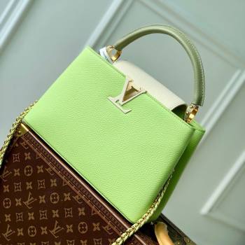 Louis Vuitton Capucines MM Bag in Taurillon Leather M21689 Green 2024 (K-24091405)