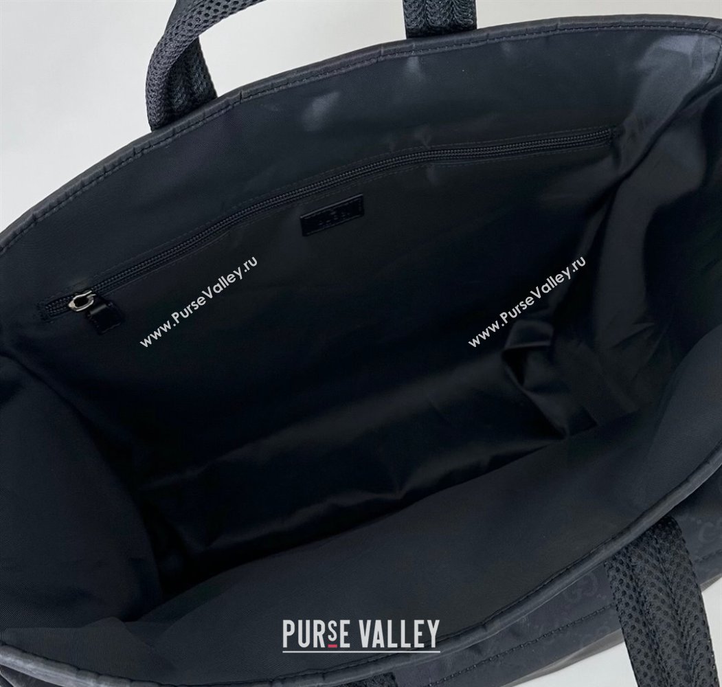 Gucci Mens Nexus GG Nylon large tote bag Black 2025 ‎818962 (DLH-250808005)