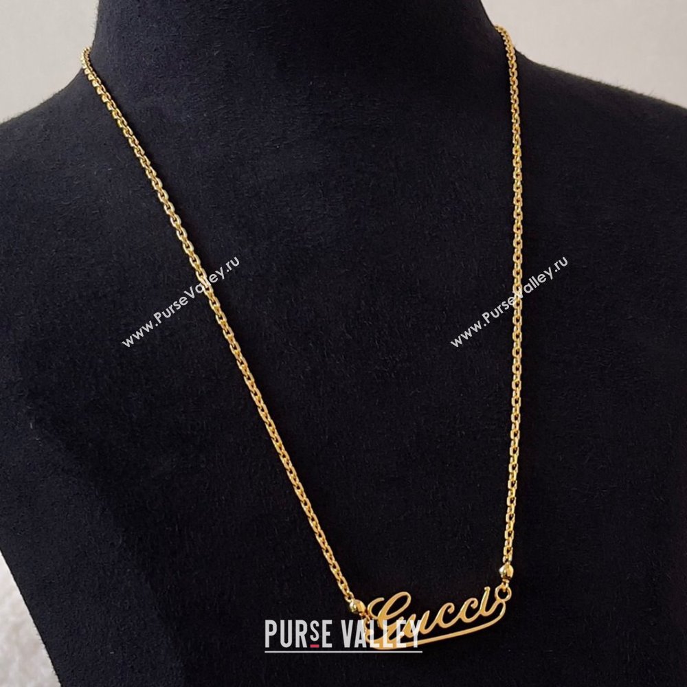 Gucci Necklace G110434 Gold 2024 (YF-24110434)