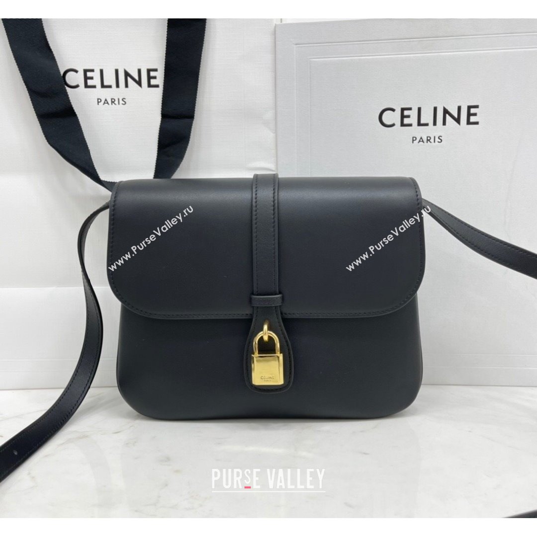 Celine Medium Tabou Shoulder Bag in Smooth Calfskin Black 2021 196583 (BL-21090409)