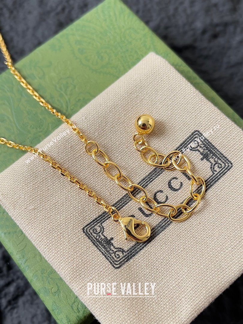 Gucci Necklace G110434 Gold 2024 (YF-24110434)