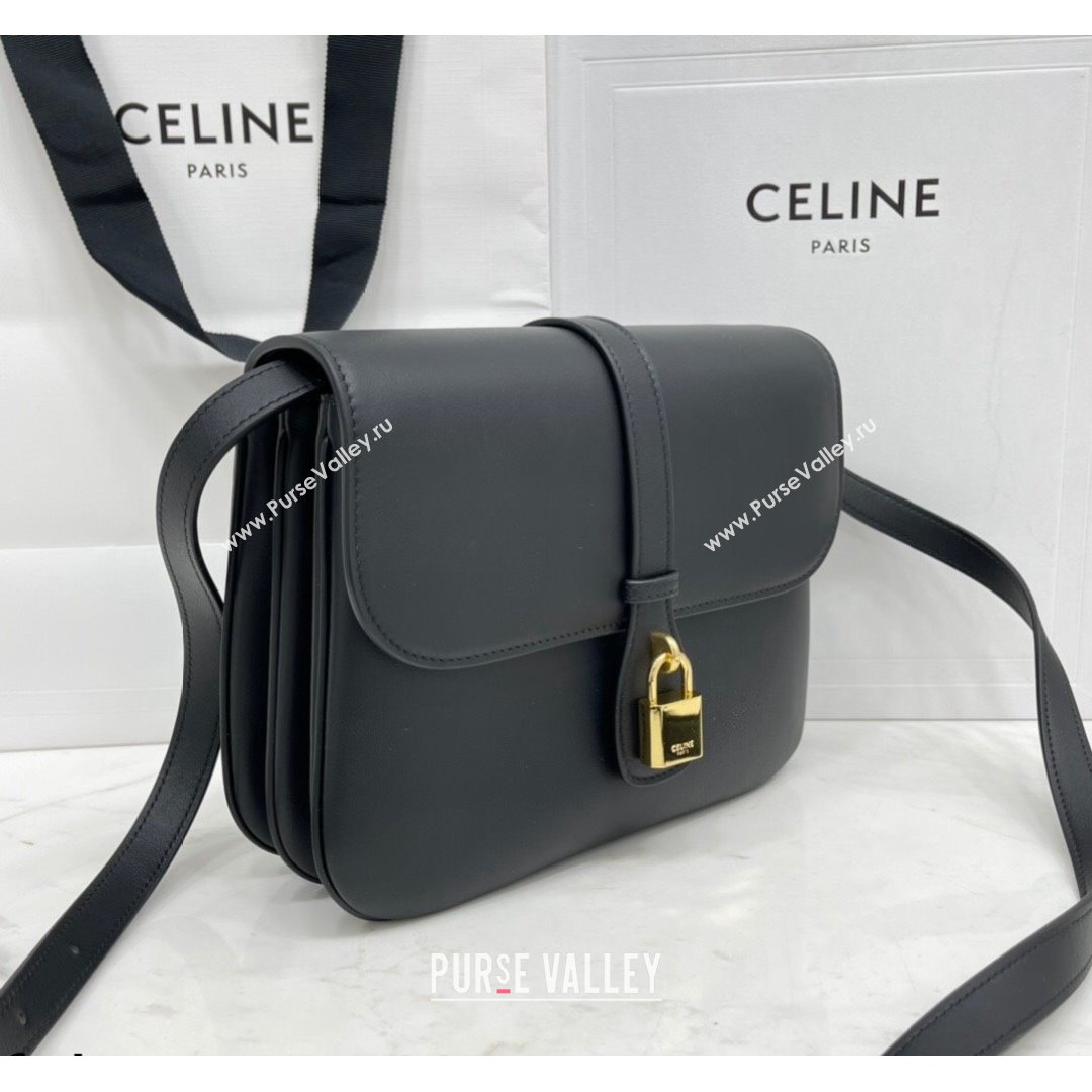 Celine Medium Tabou Shoulder Bag in Smooth Calfskin Black 2021 196583 (BL-21090409)