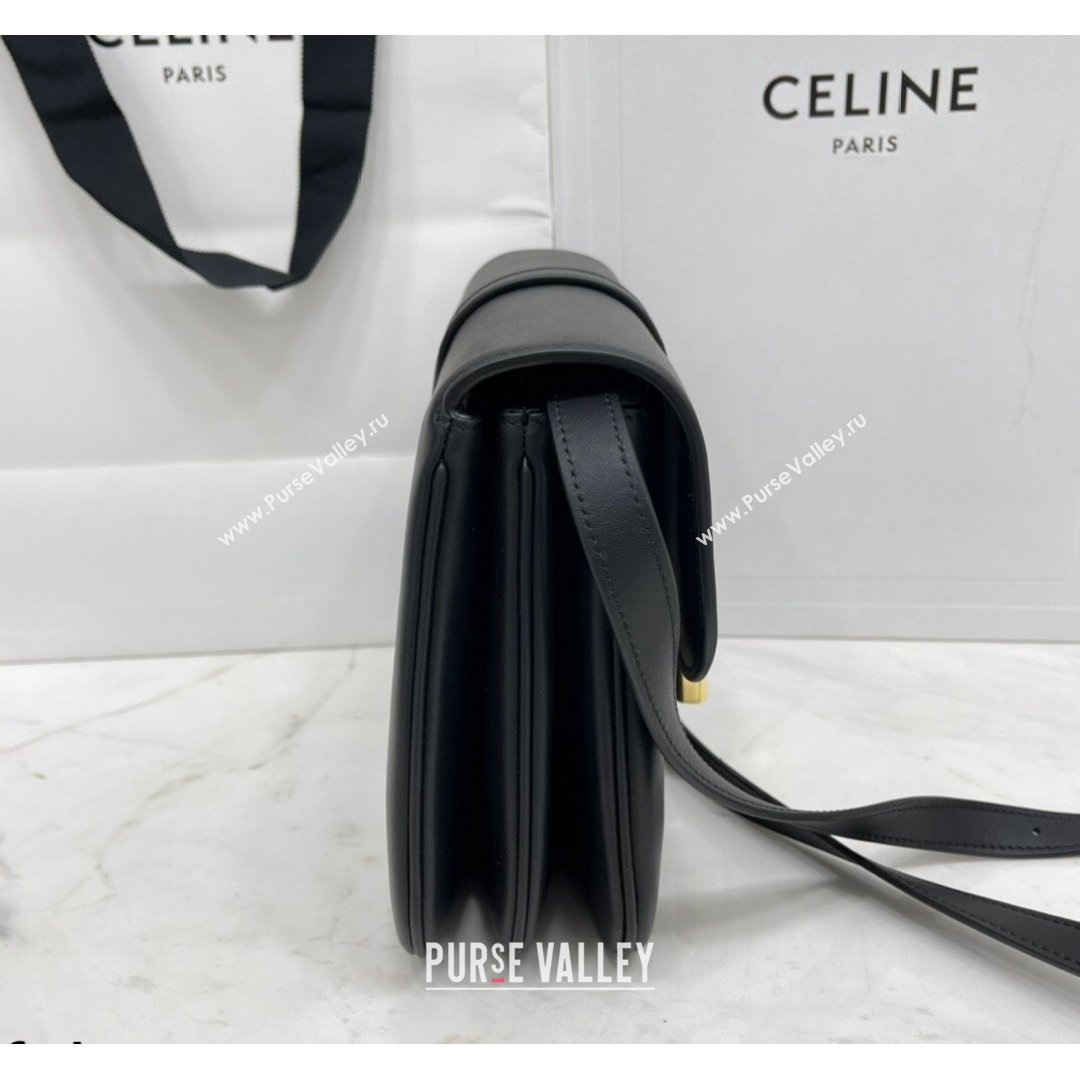 Celine Medium Tabou Shoulder Bag in Smooth Calfskin Black 2021 196583 (BL-21090409)