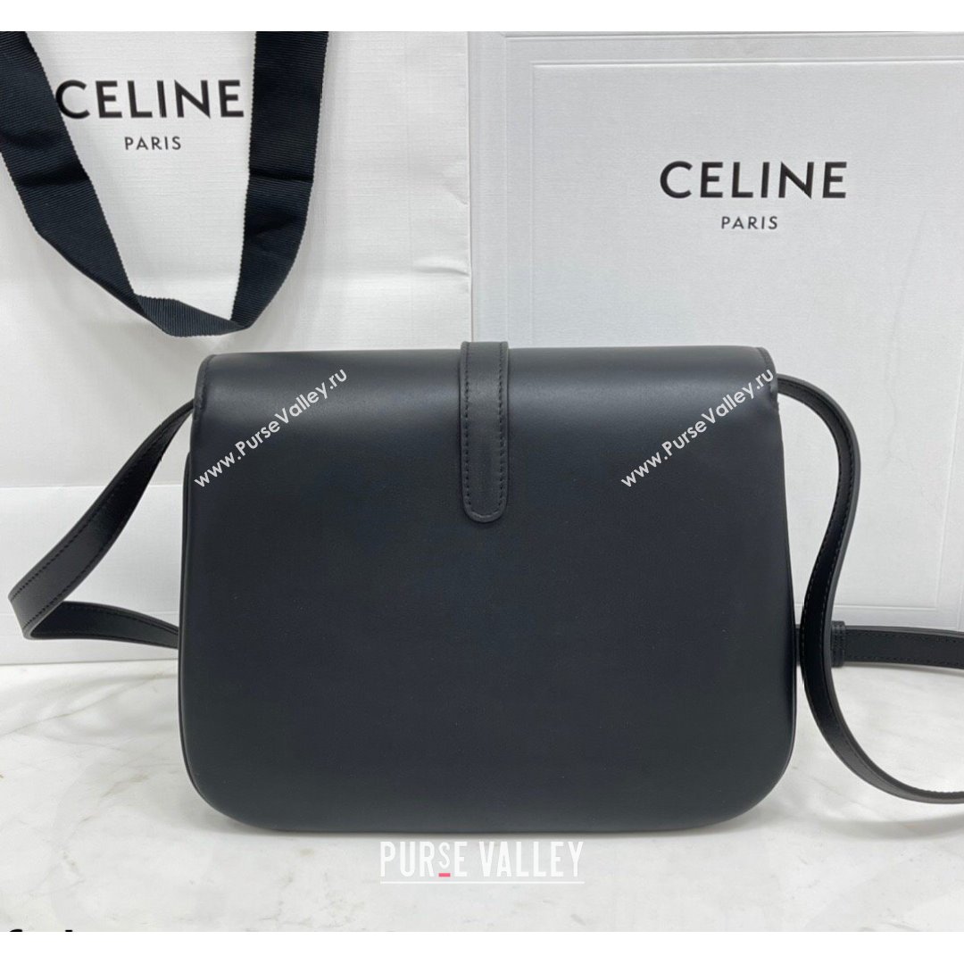 Celine Medium Tabou Shoulder Bag in Smooth Calfskin Black 2021 196583 (BL-21090409)