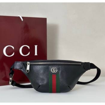 Gucci Ophidia Black Leather Small Belt Bag 2025 839106 (DLH-250808007)