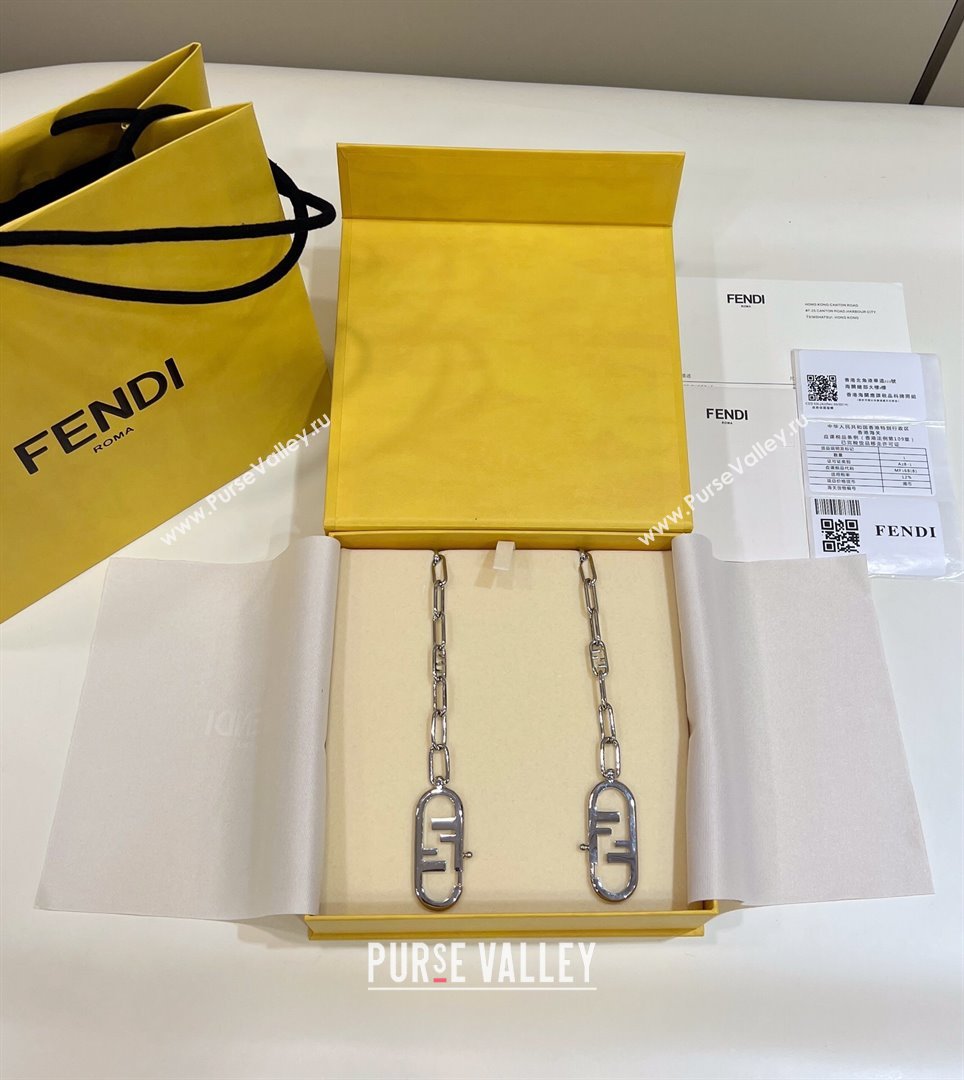 Fendi TIMELESS Strap You Silver-colored Metal Shoulder Strap 999 2024 Top (CL-24090707)