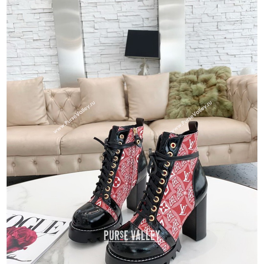 Louis Vuitton Since 1854 Star Trail Ankle Boots Red 2021 (MD-21081006)