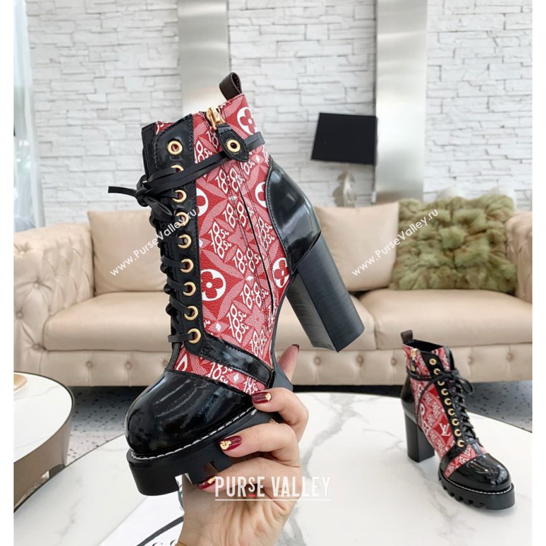 Louis Vuitton Since 1854 Star Trail Ankle Boots Red 2021 (MD-21081006)