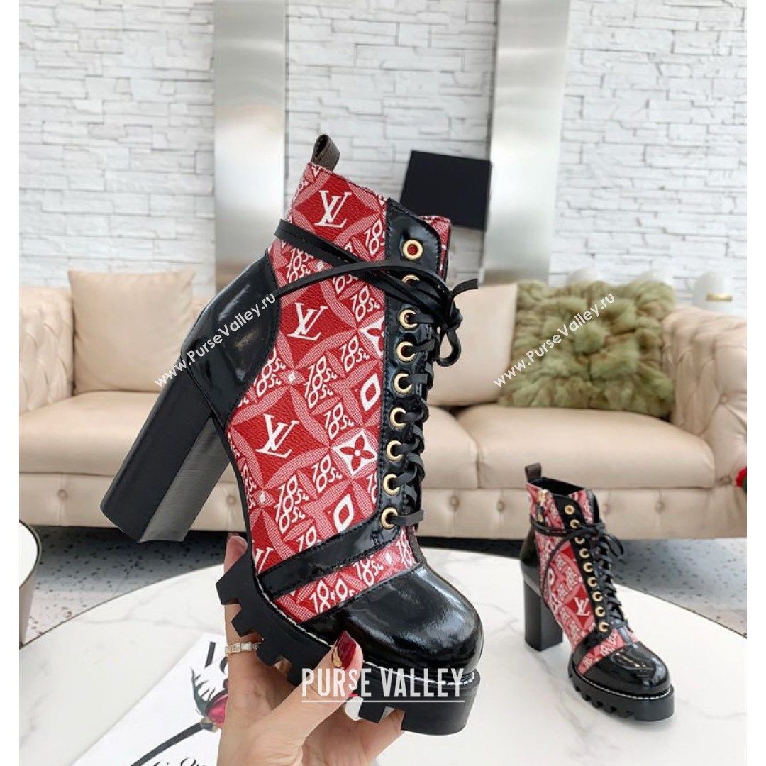 Louis Vuitton Since 1854 Star Trail Ankle Boots Red 2021 (MD-21081006)