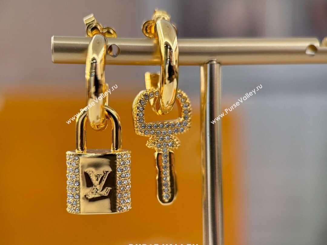 Louis Vuitton LV Padlock Earrings LV111115 Gold 2024 (YF-24111115)