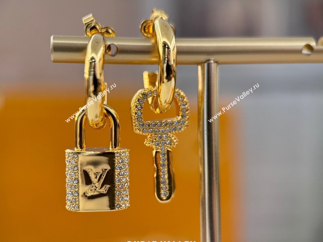 Louis Vuitton LV Padlock Earrings LV111115 Gold 2024 (YF-24111115)