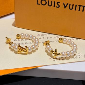 Louis Vuitton Hoop Earrings LV111112 White 2024 (YF-24111112)