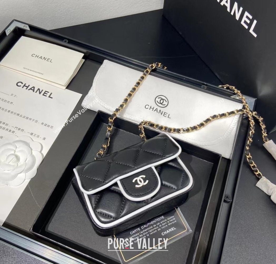 Chanel Leather Clutch with Chain Black 2025 0618 (99-250618016)