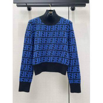 Fendi FF Sweater F122519 Blue 2023 (Q-23122519)