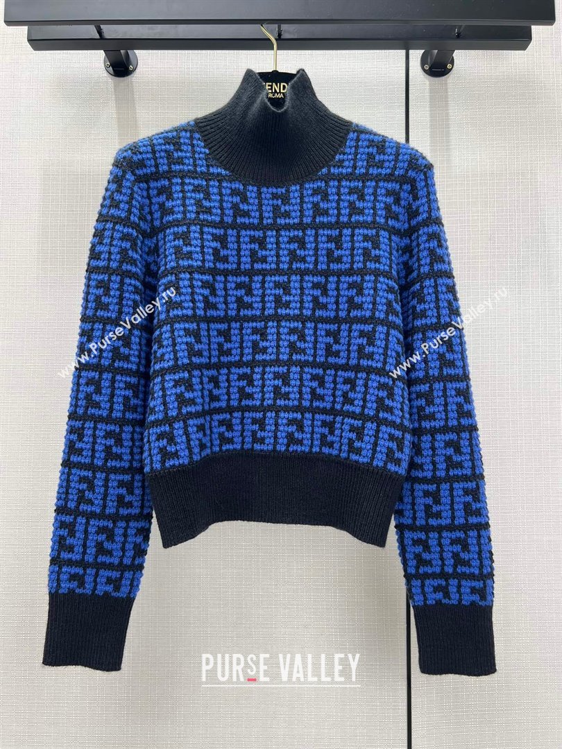 Fendi FF Sweater F122519 Blue 2023 (Q-23122519)