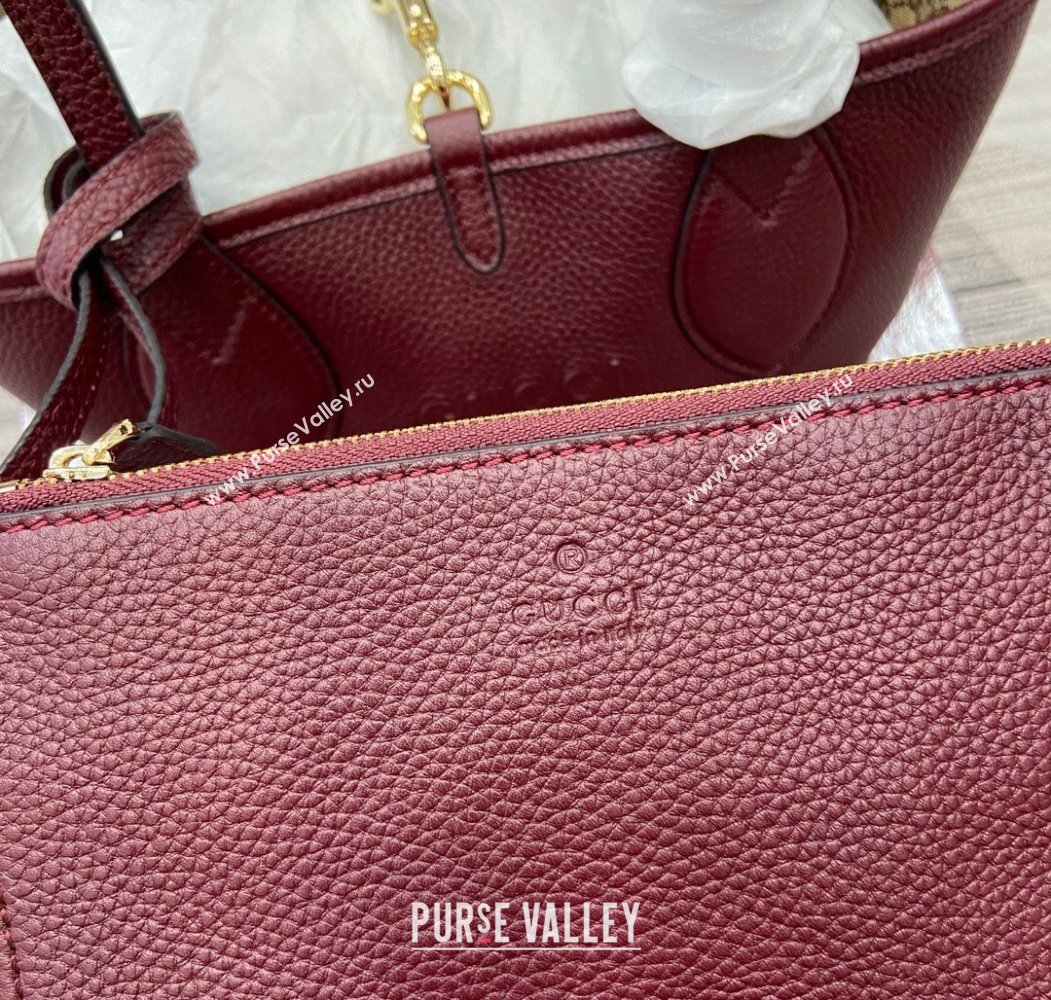 Gucci Totissima small reversible tote bag Ancora Red 2025 ‎839124 (DLH-250808030)