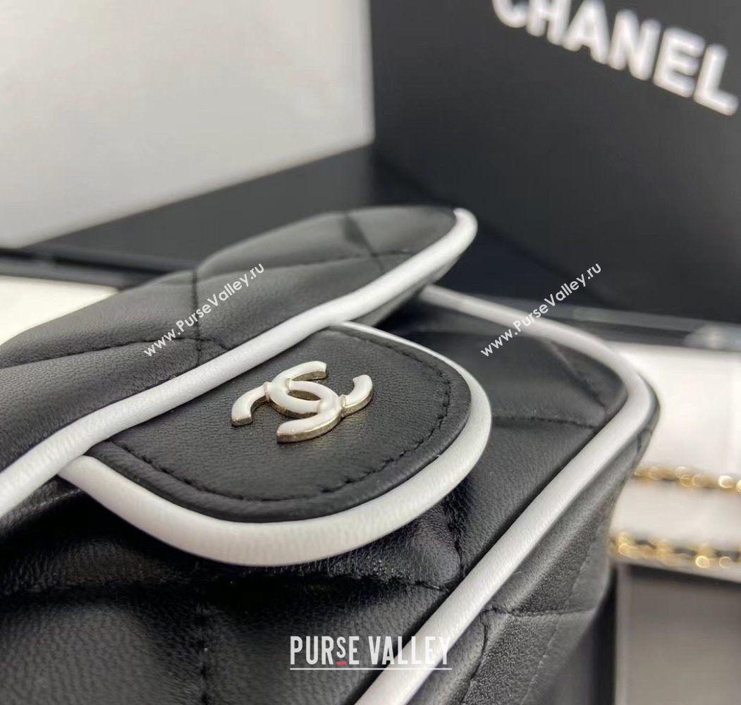 Chanel Leather Clutch with Chain Black 2025 0618 (99-250618016)