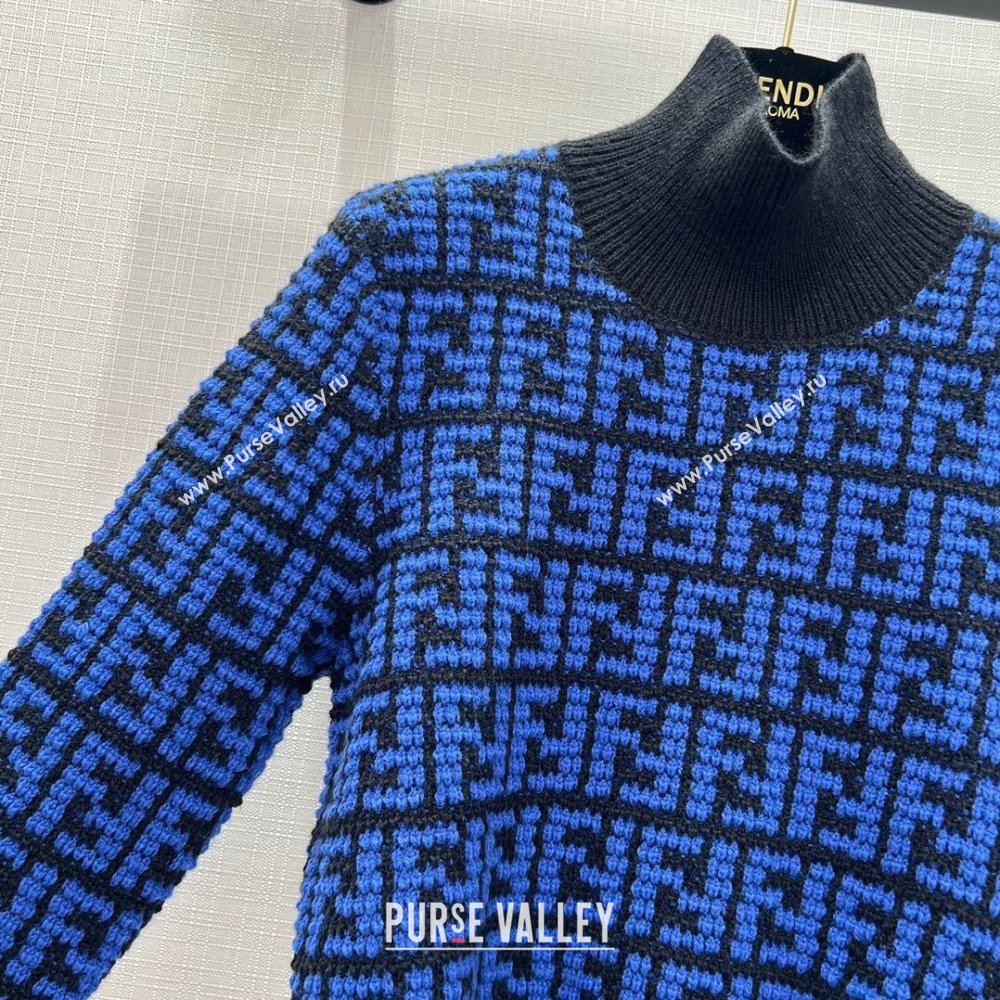 Fendi FF Sweater F122519 Blue 2023 (Q-23122519)