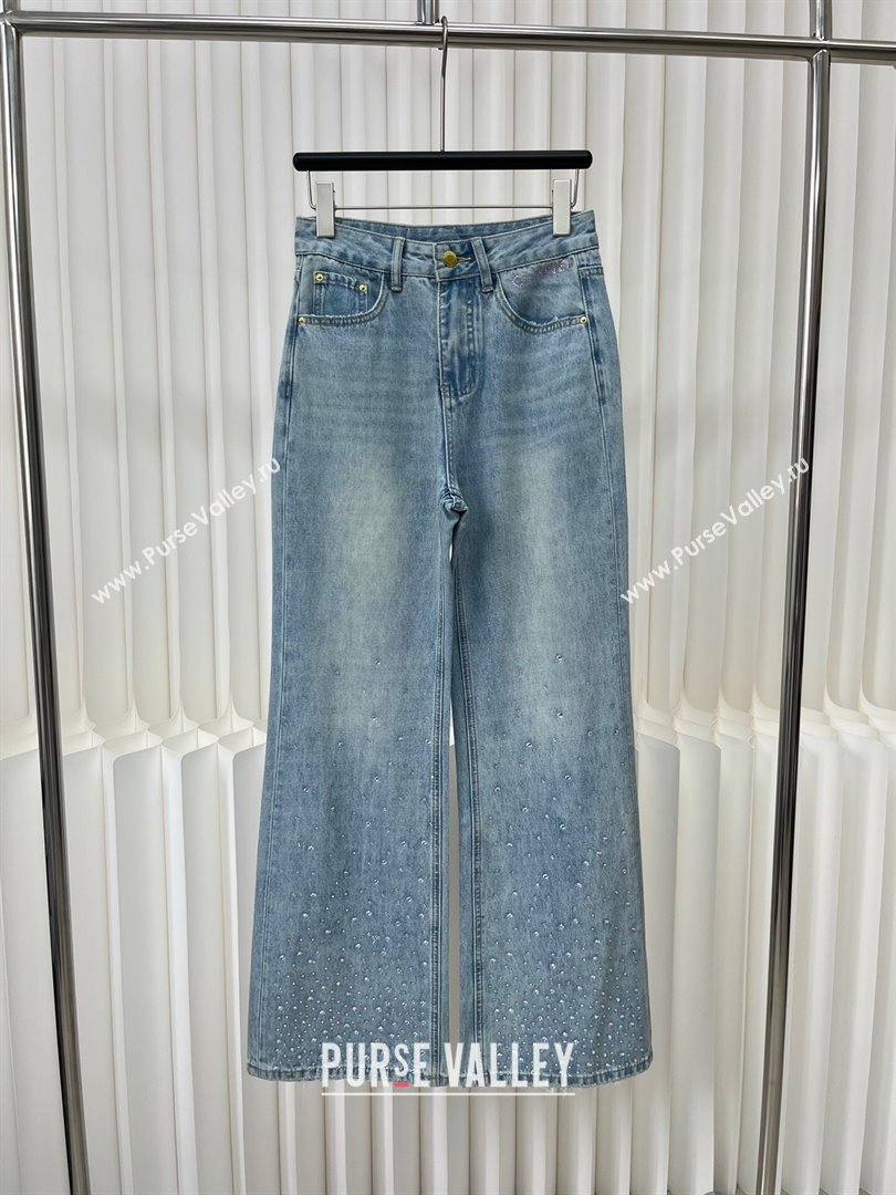 Chanel Crystal Denim Jeans CH040326 Blue 2024 (LT-24040326)