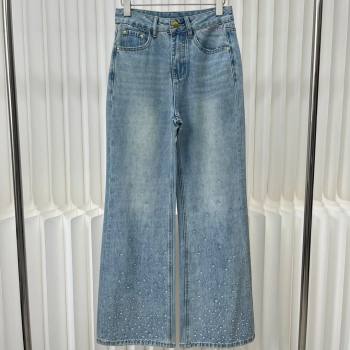 Chanel Crystal Denim Jeans CH040326 Blue 2024 (LT-24040326)