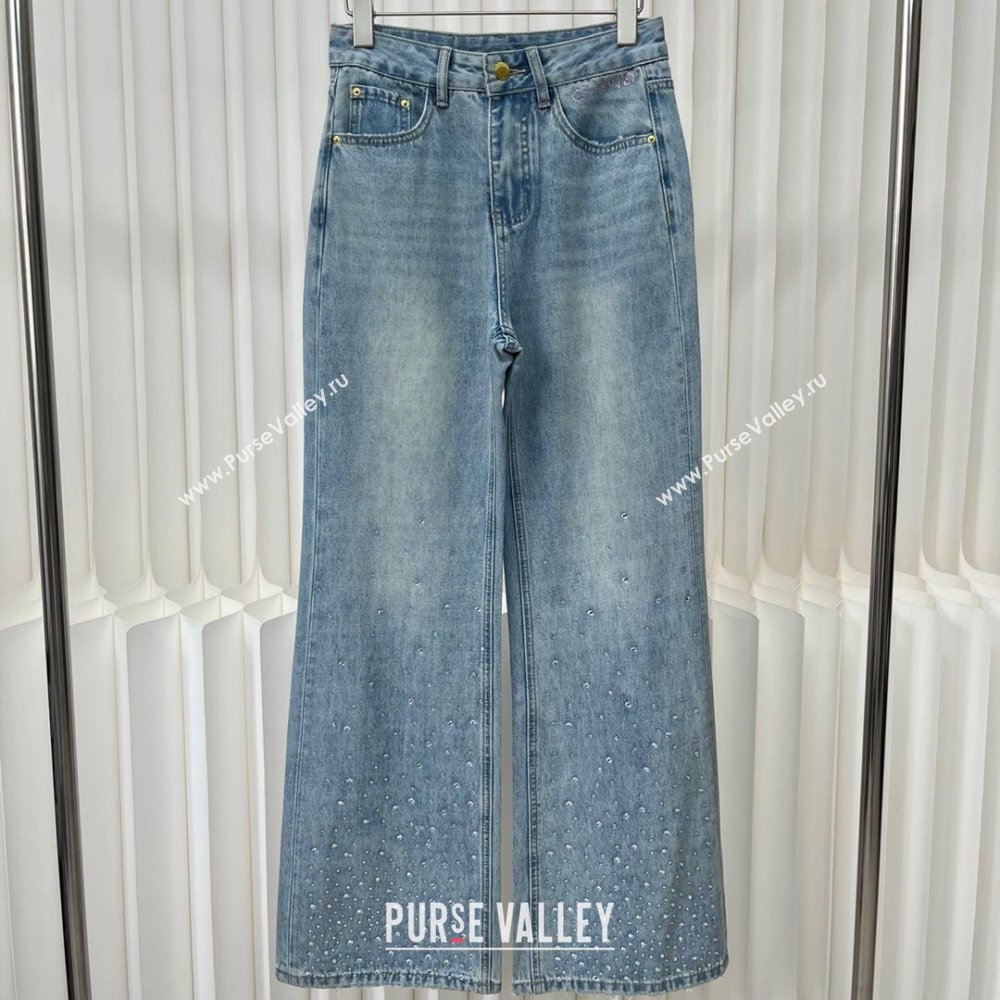 Chanel Crystal Denim Jeans CH040326 Blue 2024 (LT-24040326)