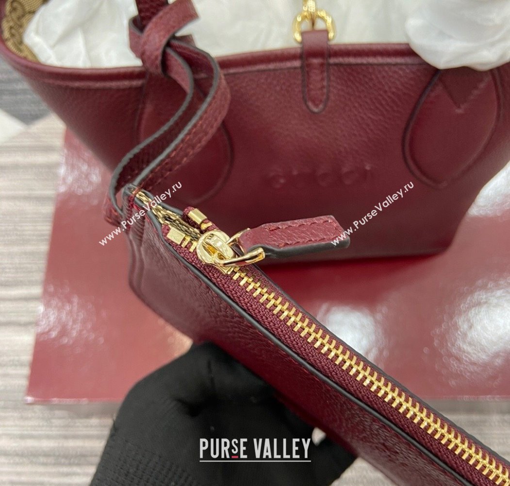 Gucci Totissima small reversible tote bag Ancora Red 2025 ‎839124 (DLH-250808030)