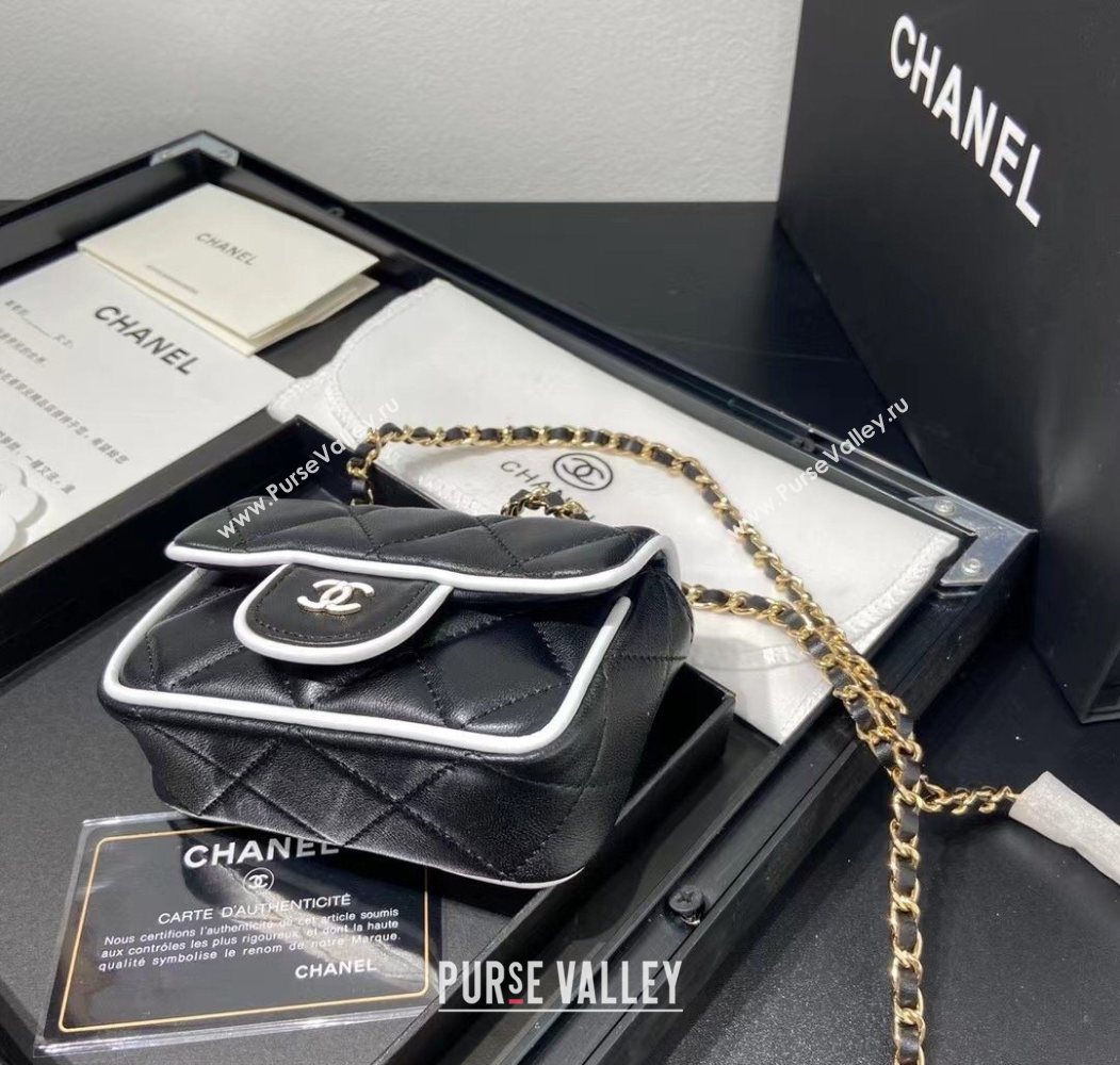 Chanel Leather Clutch with Chain Black 2025 0618 (99-250618016)